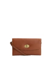 Women's Barbour Isla Leather Travel Purse - Brown