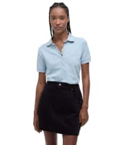 Women's Barbour Portsdown Top - Breeze Blue / Hessian