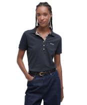 Women's Barbour Portsdown Top - Navy / Hessian