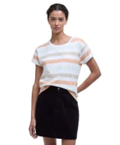 Women's Barbour Lyndale Top - Toast Stripe