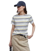 Women's Barbour S/S Bradley Top - Cloud Stripe