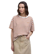 Women's Barbour Adria Top - BRAN STRIPE