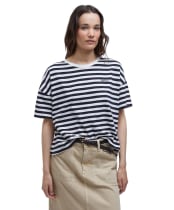 Women's Barbour Adria Top - Navy Stripe