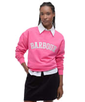 Women's Barbour Northumberland Sweatshirt - Rose Pink