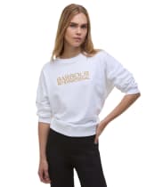 Women's Barbour International Dakota Sweatshirt - White