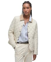 Women's Barbour Deveron Quilted Jacket - Light Pearl / Pale