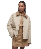 Women's Barbour Anise Quilted Jacket - Light Sand / Ancient Tartan