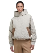 Women's Barbour Maddy Quilted Jacket - Light Sand / Ancient Tartan