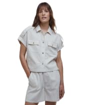 Women's Barbour International Priya Shirt - Light Stone