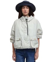 Women's Barbour Mae Showerproof Jacket - Stone / Ancient Tartan