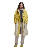 Women's Barbour Evie Showerproof Parka - Limeade / Light Sand