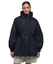 Women's Barbour Suri Showerproof Jacket - Black / Safari Dress Tartan