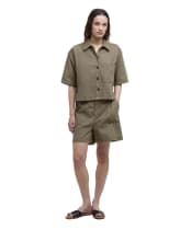 Women's Barbour Cary Shorts - Dusky Green