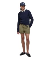 Women's Barbour Chino Shorts - Khaki