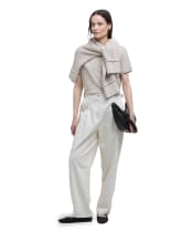 Women's Barbour Amber Trousers - Salt