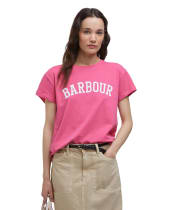 Women's Barbour Northumberland Classic T-Shirt - Rose Pink