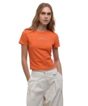 Women's Barbour International Estella T-Shirt - MANDARIN ORANGE