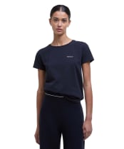Women's Barbour Saltford T-Shirt - Navy