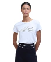 Women's Barbour Highlands T-Shirt - White