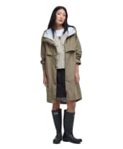 Women's Barbour Jayla Waterproof Parka - Dusky Green