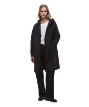 Women's Barbour International Longline Kyra Waterproof Jacket - Black