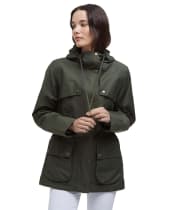 Women's Barbour Dallas Waterproof Jacket - Olive / Ancient Tartan