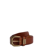 Men's Barbour Clyde Leather Belt - Brown