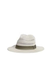 Men's Barbour Whitfield Fedora Hat - Antique White
