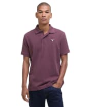 Men's Barbour Sports Polo 215G - Burnt Heather