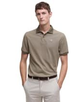 Men's Barbour Sports Polo Mix Shirt - Uniform Green