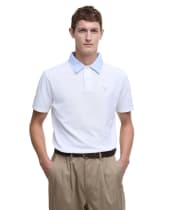 Men's Barbour Oxtown Feature Tailored Fit Polo Shirt - White