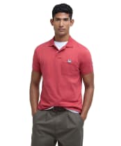 Men's Barbour Tothill Tailored Fit Polo Shirt - Red Spice