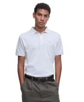 Men's Barbour Sutton Tailored Fit Polo Shirt - Antique White