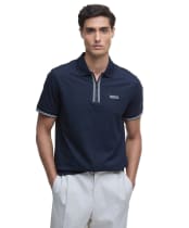 Men's Barbour International Ollie Twin Tipped Placket Polo - Navy