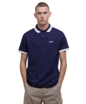 Men's Barbour International Caleb Multi Tipped Polo Shirt - Midnight Blue