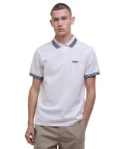 Men's Barbour International Caleb Multi Tipped Polo Shirt - Quartz Pink