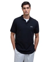 Men's Barbour International Lightweight Pique Essential Polo Shirt - Black