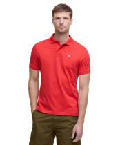 Men's Barbour Active Tailored Fit Polo Shirt - Risk Red