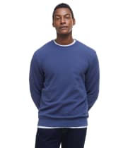 Men's Barbour Pique Interlock Crew Sweatshirt - Oceana