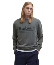 Men's Barbour Larkhill Crew Neck Sweatshirt - Light Sage