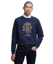 Men's Barbour International Carlisle Graphic Sweatshirt - Sapphire Navy