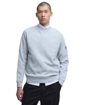 Men's Barbour International Steve McQueen Rickman Sweatshirt - Grey Marl