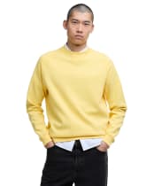 Men's Barbour International Steve McQueen Rickman Sweatshirt - Sunbleached Yellow