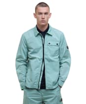 Men's Barbour International Inline Overshirt - Granite Green