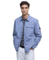 Men's Barbour International Maze Peached Overshirt - Washed Blue