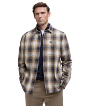 Men's Barbour Sandside Checked Overshirt - Navy