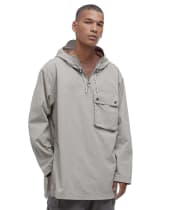 Men's Barbour Durham Hooded Overshirt - Concrete