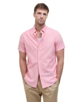Men's Barbour Oxtown Short Sleeve Tailored Shirt - Horizon Orange