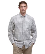 Men's Barbour Durand Long Sleeve Shirt - Stone