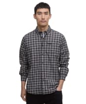 Men's Barbour International Hawks Check Oxford Shirt - Black